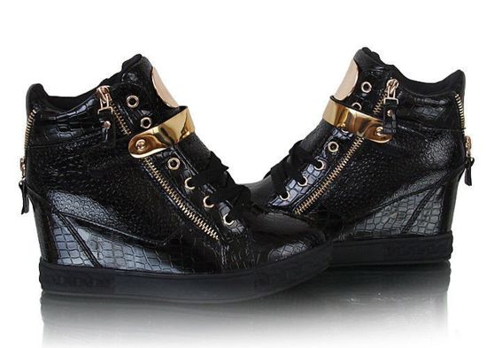 Czarne sneakersy croco /D5-2 W269 ssx327/