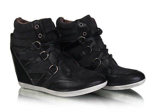 Czarne botki sneakersy /G13-2 W95 selx/ 
