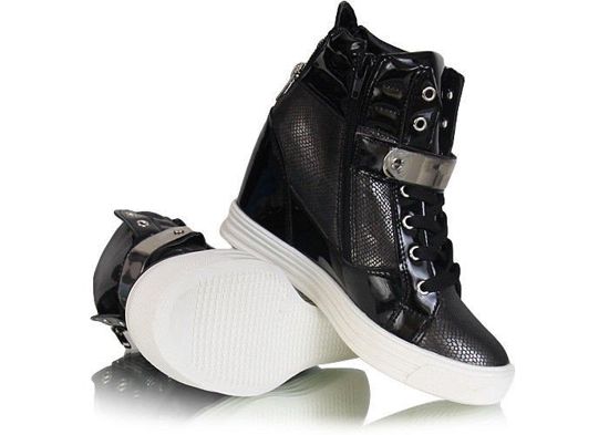Oryginalne czarne botki sneakersy /F3-3 W131 sx521/