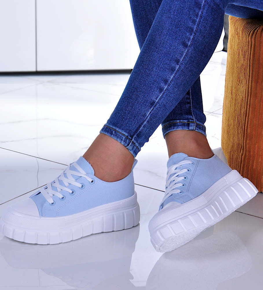 Street Super Shoes Buty na platformie niebieski W stylu casual Obuwie Czółenka Buty na platformie 