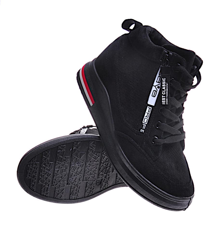 zout Lijken pistool Czarne trampki damskie Sneakersy na koturnie /D8-1 10785 T597/ ➤Sklep z  obuwiem Pantofelek24.pl