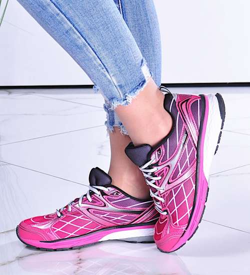 Różowe damskie buty sportowe /D6-1 11253 S200/