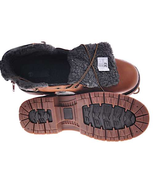 Zimowe buty trekkingowe z ociepleniem /A6-3 12831 S991/