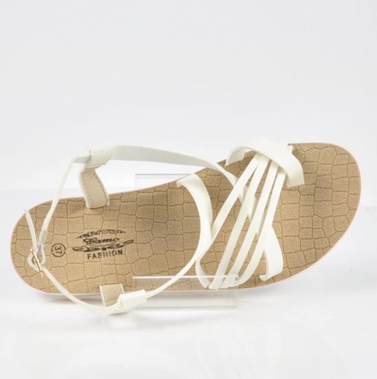 Białe sandały japonki /F1-2 3601 S1/