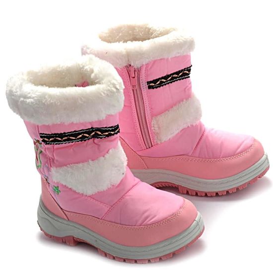 Buty dziecięce- Kozaki śniegowce z ociepleniem Różowe /C4-1 Ae1126 290/