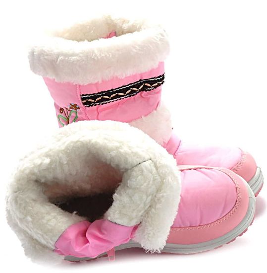 Buty dziecięce- Kozaki śniegowce z ociepleniem Różowe /C4-1 Ae1126 290/