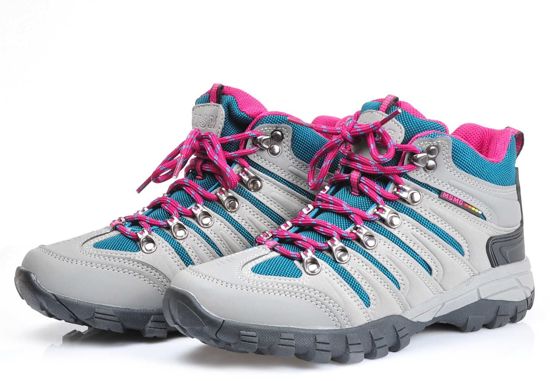 Damskie buty trekkingowe JASNO SZARE /A3-2 2676 S394/