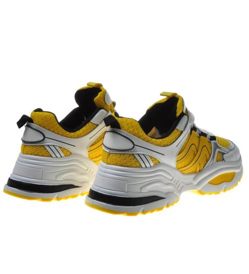 Żółte buty sportowe dla kobiet /F2-3 6157 S290/