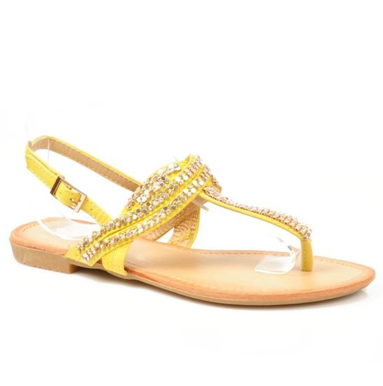 Żółte sandały japonki /xxx 3458 S191/