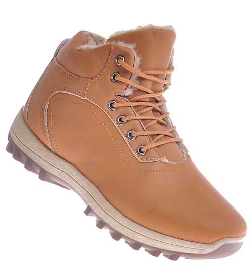 Zimowe buty trekkingowe dla mężczyzn Camel /C2-2 10399 S534/
