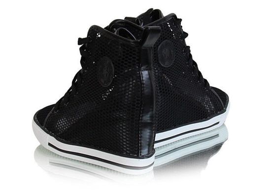 Ażurowe trampki sneakersy /G7-1 Q180 Sx321/ Czarne
