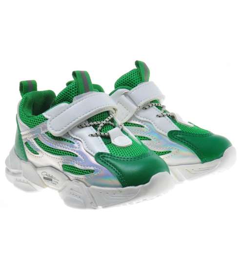 Uniwersalne dziecięce buty sportowe Zielone /A2-2 9414 S197/