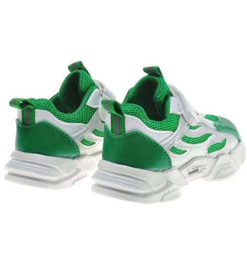 Uniwersalne dziecięce buty sportowe Zielone /A2-2 9414 S197/