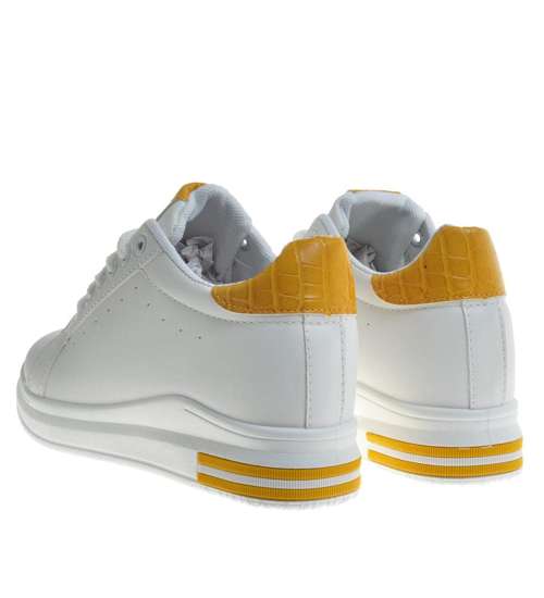 Sportowe buty damskie Białe /E3-2 9866 S289/