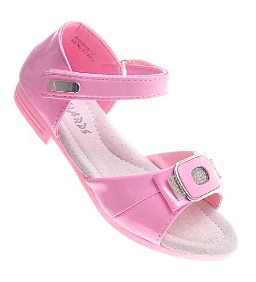 Wygodne sandały dziewczęce Jasno różowe /E3-2 12025 T196/