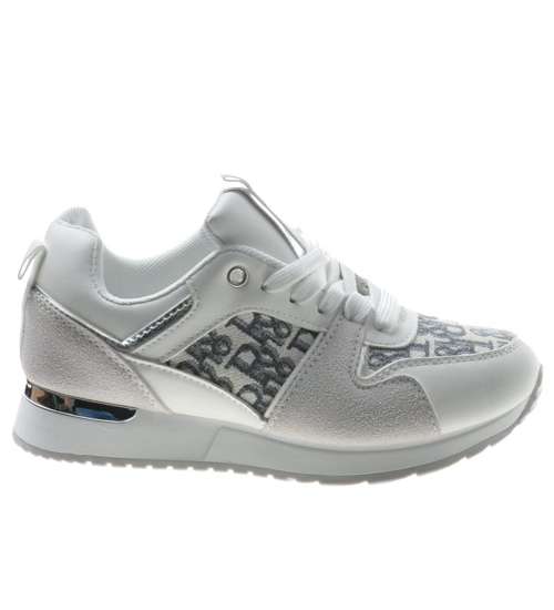 Sportowe buty damskie White /D7-2 8000 S518/