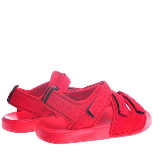 Lekkie czerwone sandały /A1-2 11849 T199/
