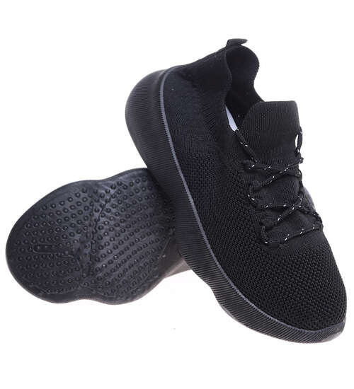 Czarne wkładane buty sportowe /G6-2 15912A T195/