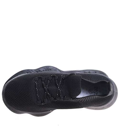 Czarne wkładane buty sportowe /G6-2 15912A T195/