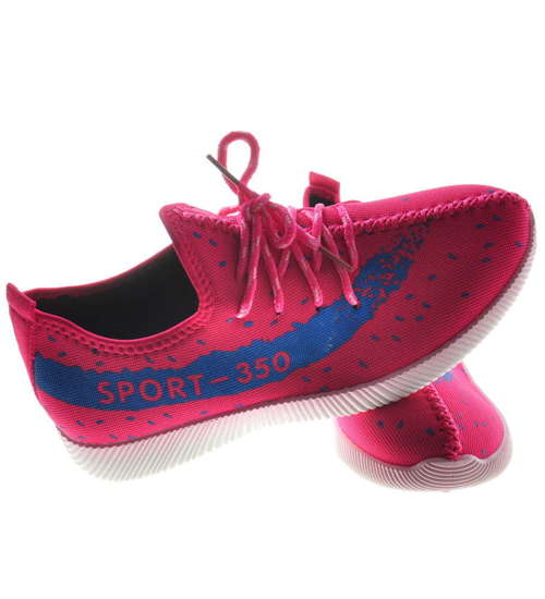 Lekkie sportowe buty damskie Różowe /X1-2 8103 S190/
