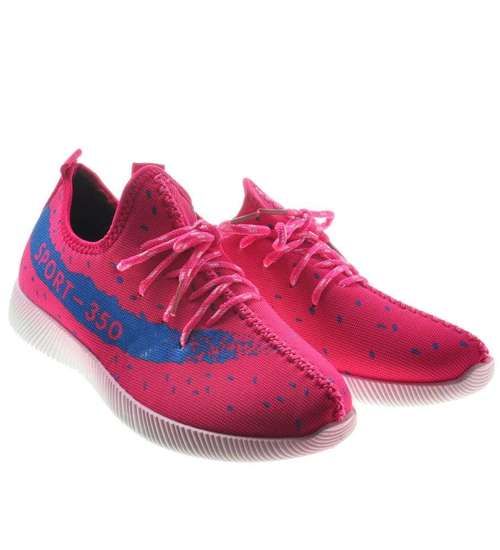 Lekkie sportowe buty damskie Różowe /X1-2 8103 S190/
