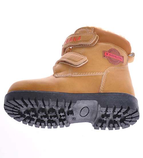 Ocieplane chłopięce buty na zimę Camel /G8-2 10392 S498/