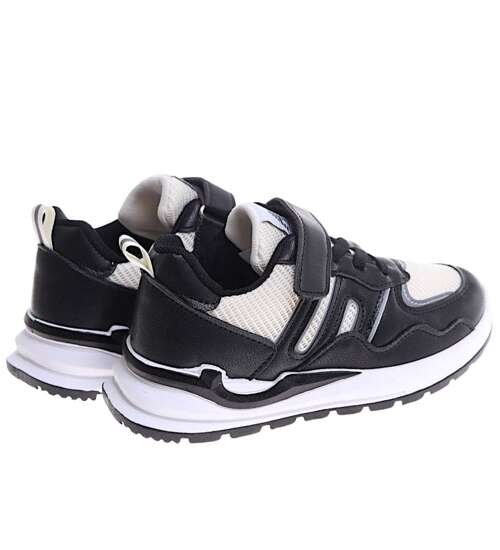 Czarne dziecięce buty sportowe sneakersy /G13-2 16818 T382/