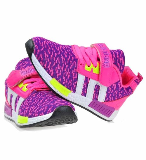 Wygodne buty sportowe dla dziewczynki FUKSJA /xx 4286 S176/
