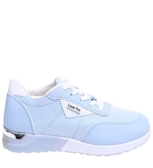 Klasyczne niebieskie buty sportowe damskie /A6-3 16062 G283/