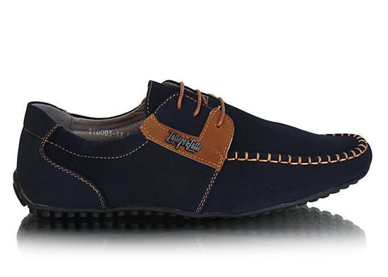 Granatowe pantofle /G13-1 X25 Tx221/ 