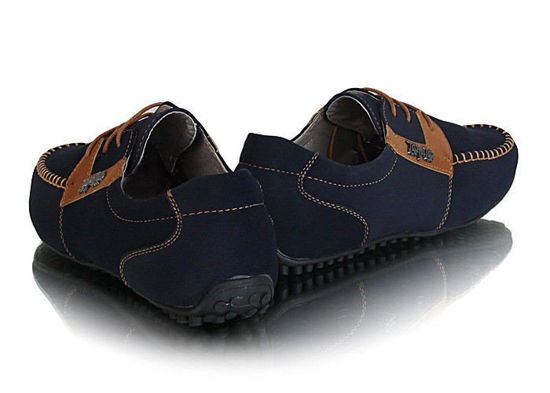 Granatowe pantofle /G13-1 X25 Tx221/ 
