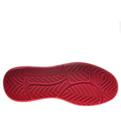 Czarne buty z czerwoną podeszwą /C3-2 9069 S311/