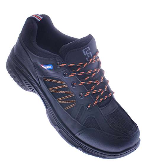 Czarne buty trekkingowe /A2-1 12595 T496/