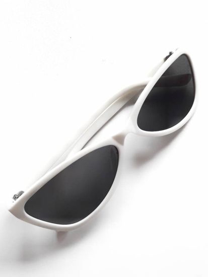 Białe okulary przeciwsłoneczne /HT25G S110/ 