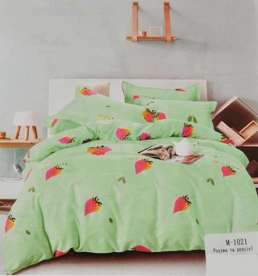 Zielony komplet pościeli w kolorowe owoce Home Textile /A10-1 P028 S2/