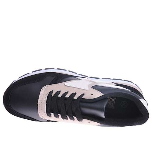 Damskie buty sportowe Czarne /D2-3 10709 T319/