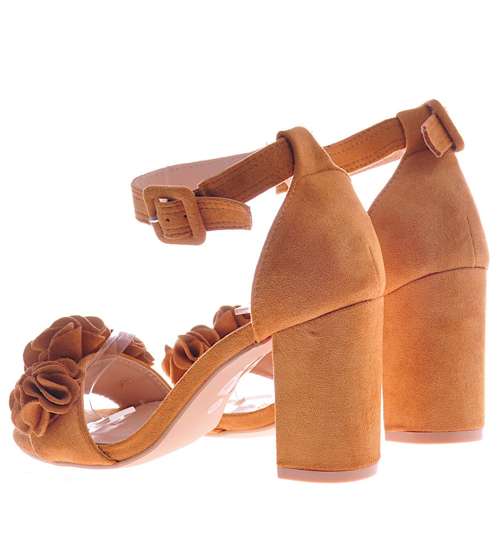 Piękne damskie sandały na słupku Camel /G6-2 10448 S230/