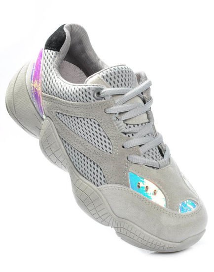 Wygodne sportowe buty damskie Szare /A5-3 6010 GA101/
