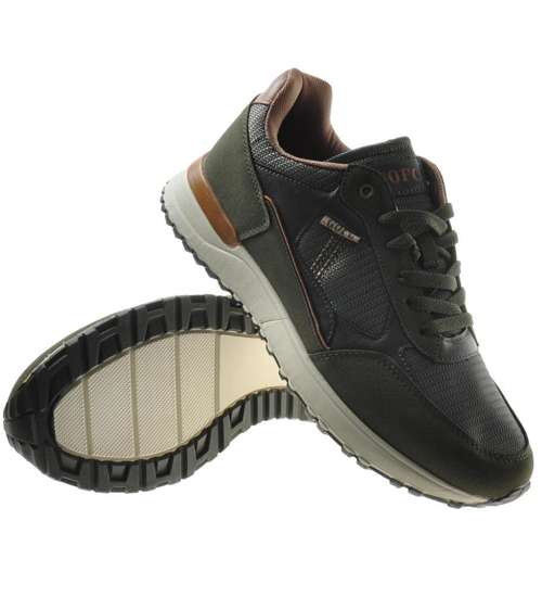 Oliwkowe buty sportowe GOFC /E7-3 8044 S413/