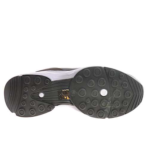 Zielone buty sportowe sneakersy na koturnie /C5-2 10922 W483/