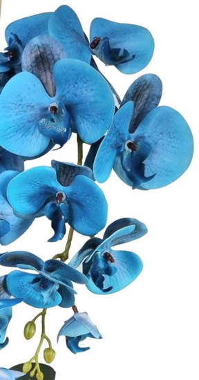 Niebieski sztuczny storczyk orchidea- kompozycja kwiatowa 60 cm 3PGNN