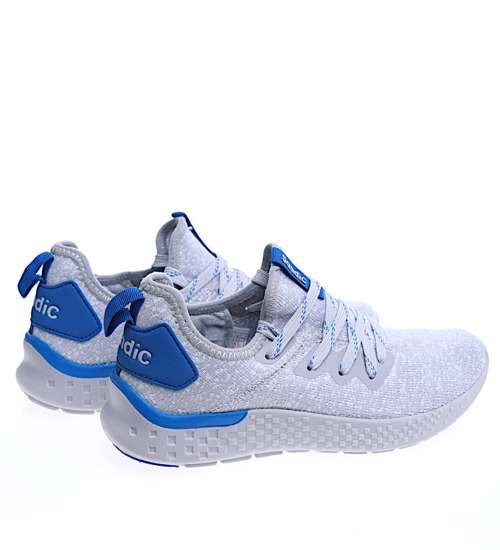 Wsuwane lekkie buty sportowe Sandic szare /G1-3 14236 t293/