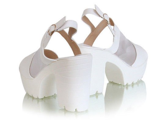 Sandały Scully Shoes /G12-3 X137 tp5x49/ Białe