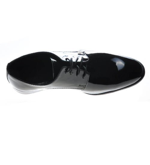 Wyprzedaż- Chłopięce czarne pantofle ze skóry naturalnej /D9-2 549 R816/