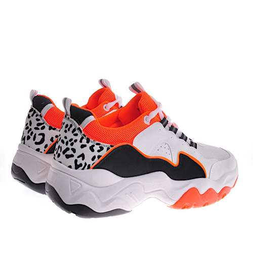 Sneakersy damskie Fluorescence Orange /A5-3 12357 S253/ 