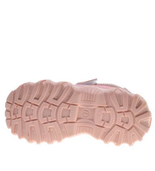 Różowe dziewczęce buty sportowe /B3-2 9416 S197/