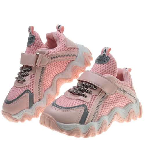 Różowe dziewczęce buty sportowe /B3-2 9416 S197/
