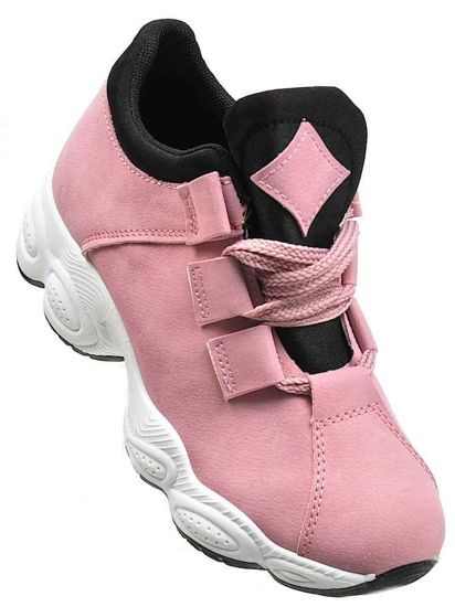 Różowe buty sportowe dla kobiet /B6-2 2147 S497/