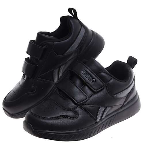 Czarne dziecięce buty sportowe sneakersy /G9-3 16812 T488/