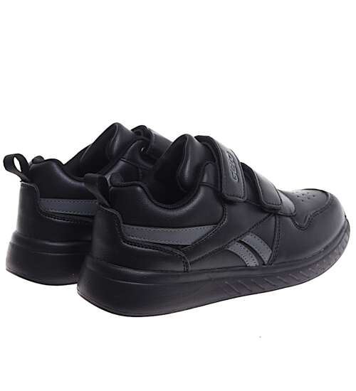 Czarne dziecięce buty sportowe sneakersy /G9-3 16812 T488/